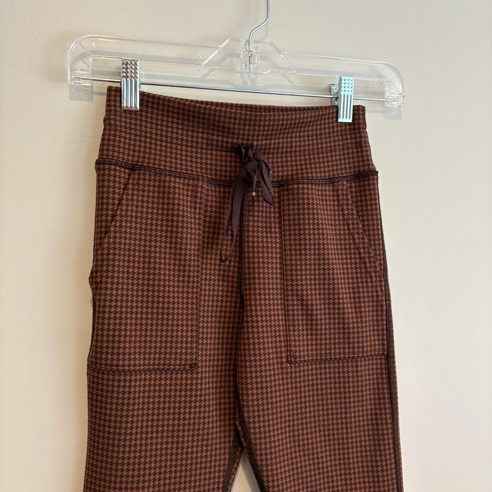 Offline By Aerie Brown Patterned Houndstooth Draw… - image 3